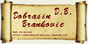 Dobrašin Branković vizit kartica